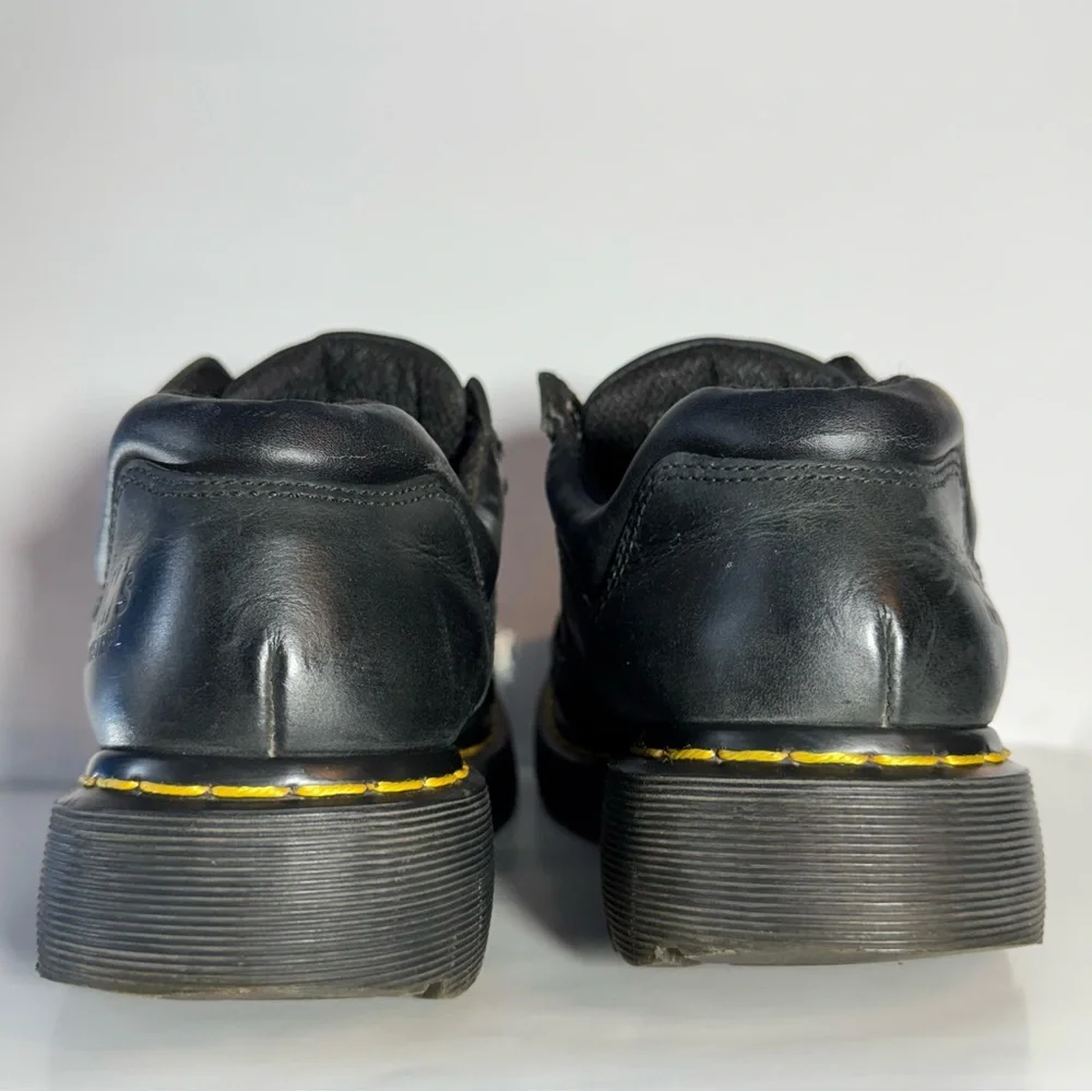 Dr. Martens Doc Air Wair 7A16 Industrial 
Black Leather Shoes US Men 9/Women 10 - Picture 3 of 14